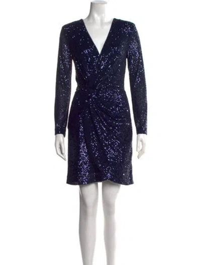 Pre-owned Parker Black Printed Mini Dress W/ Tags In Black