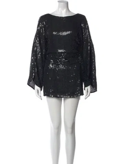 Pre-owned Parker Black Silk Mini Dress In Black