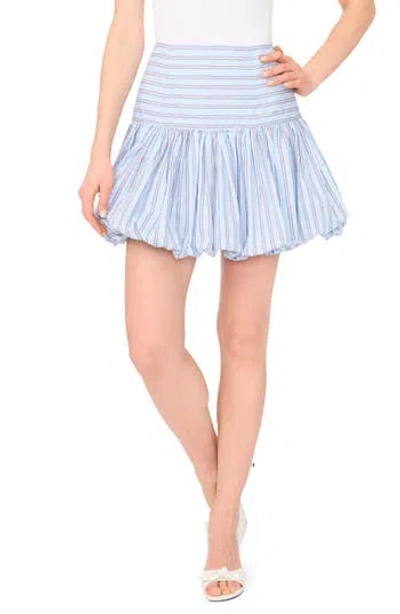 Parker Bubble Hem Cotton Miniskirt In Multi