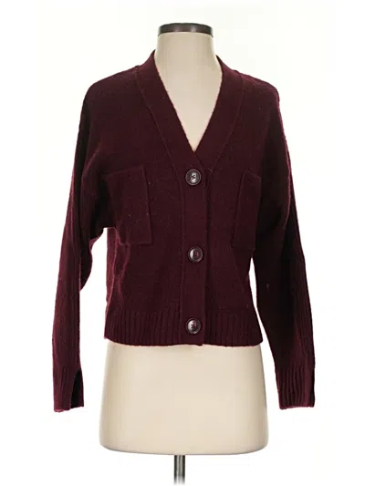 Pre-owned Parker Cardigan Sweater In Burgundy