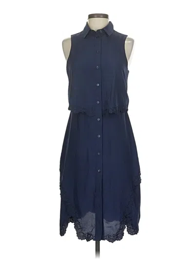 Pre-owned Parker Casual Dress In Blue