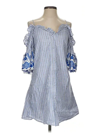 Pre-owned Parker Casual Dress In Blue