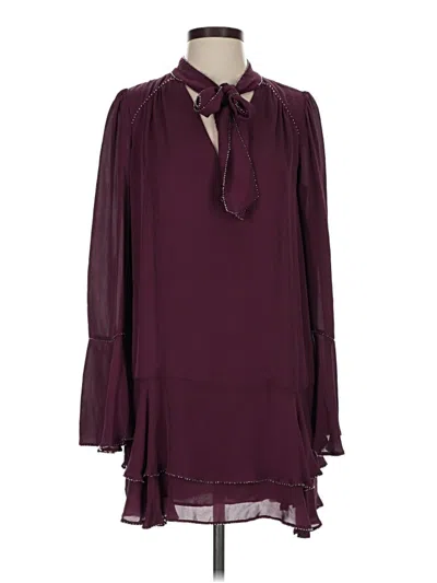Pre-owned Parker Casual Dress In Burgundy