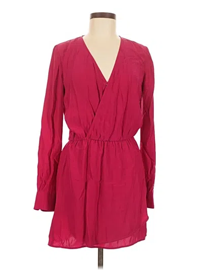 Pre-owned Parker Casual Dress In Burgundy