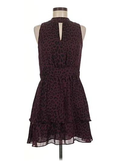 Pre-owned Parker Casual Dress In Burgundy
