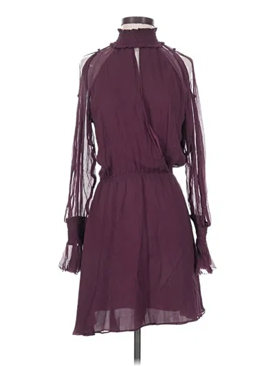 Pre-owned Parker Casual Dress In Burgundy