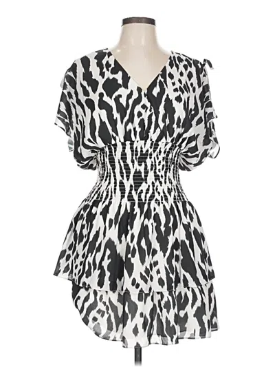 Parker Casual Dress In Silver