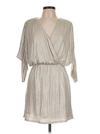 Pre-owned Parker Casual Dress In Silver