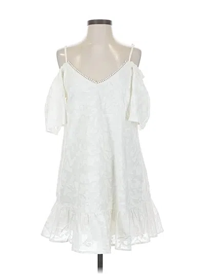 Pre-owned Parker Casual Dress In White
