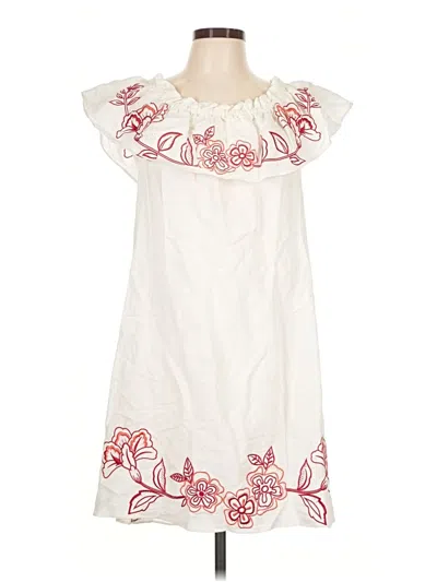 Pre-owned Parker Casual Dress In White