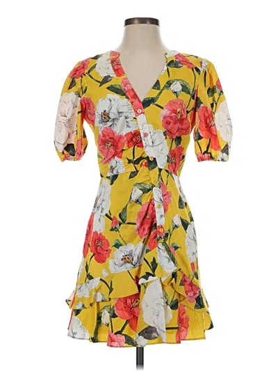 Pre-owned Parker Casual Dress In Yellow