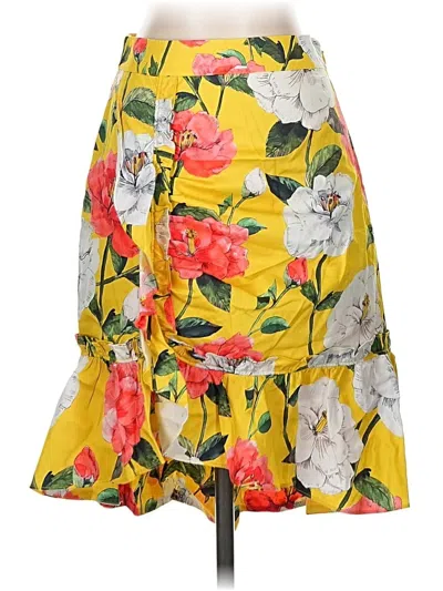 Pre-owned Parker Casual Skirt In Yellow