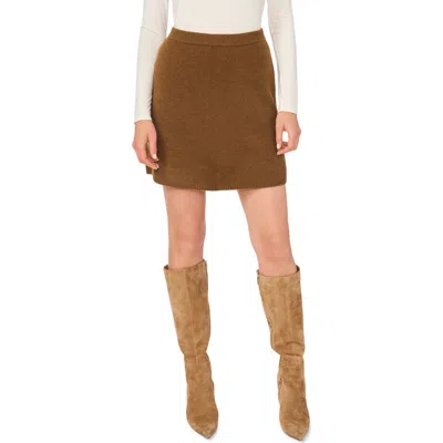 Parker Circle Miniskirt In Brown