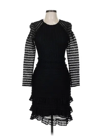 Pre-owned Parker Cocktail Dress In Black