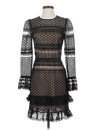 Pre-owned Parker Cocktail Dress In Black