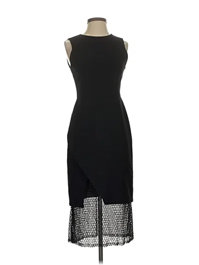 Pre-owned Parker Cocktail Dress In Black