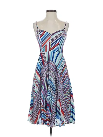 Pre-owned Parker Cocktail Dress In Blue