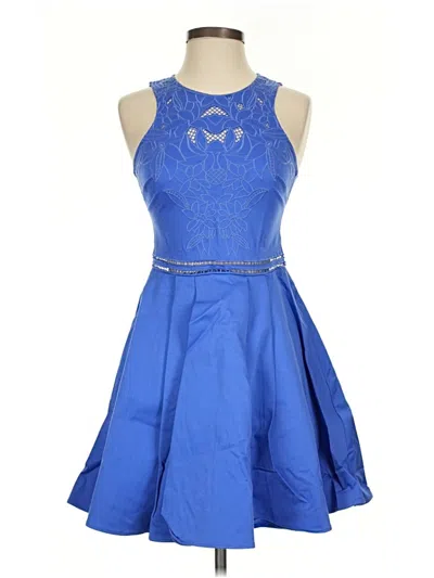 Pre-owned Parker Cocktail Dress In Blue