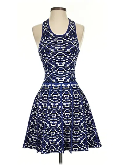 Pre-owned Parker Cocktail Dress In Blue