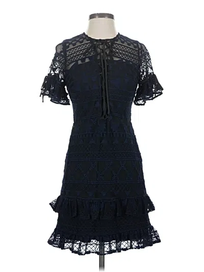 Pre-owned Parker Cocktail Dress In Blue