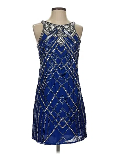 Pre-owned Parker Cocktail Dress In Blue