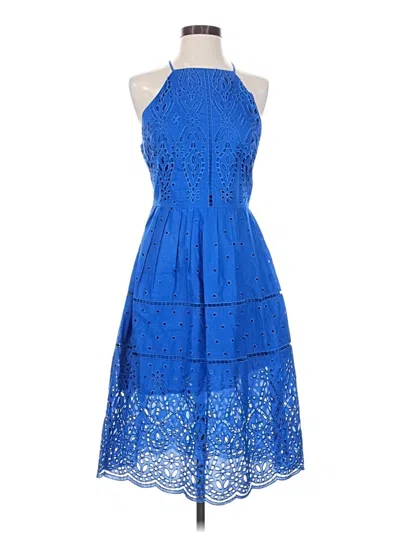 Pre-owned Parker Cocktail Dress In Blue