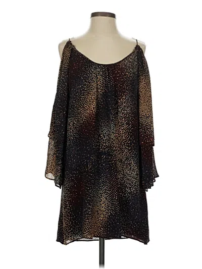 Pre-owned Parker Cocktail Dress In Brown
