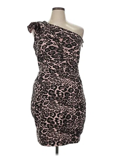 Pre-owned Parker Cocktail Dress In Brown