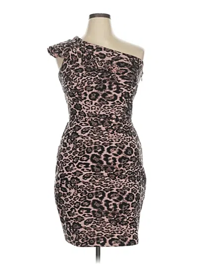 Pre-owned Parker Cocktail Dress In Brown
