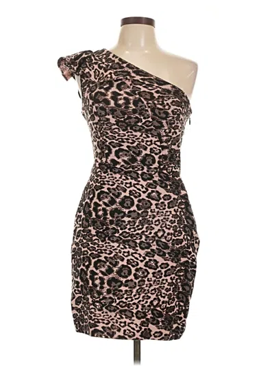 Pre-owned Parker Cocktail Dress In Brown