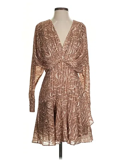 Pre-owned Parker Cocktail Dress In Brown