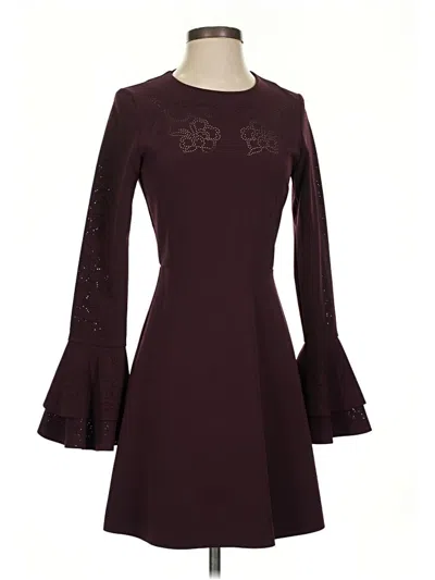 Pre-owned Parker Cocktail Dress In Burgundy