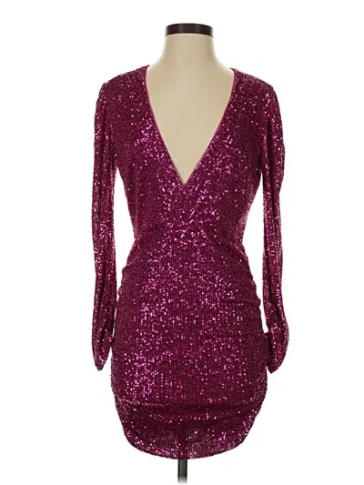 Pre-owned Parker Cocktail Dress In Burgundy