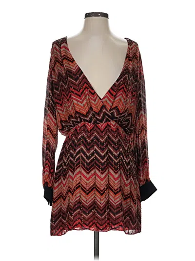 Pre-owned Parker Cocktail Dress In Burgundy