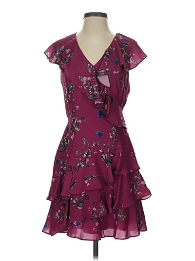 Pre-owned Parker Cocktail Dress In Burgundy
