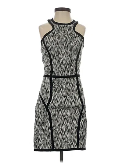 Pre-owned Parker Cocktail Dress In Gray