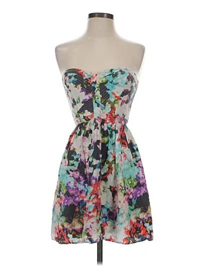 Pre-owned Parker Cocktail Dress In Gray