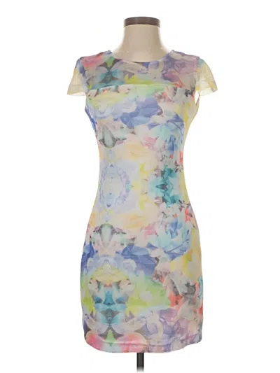 Pre-owned Parker Cocktail Dress In Gray