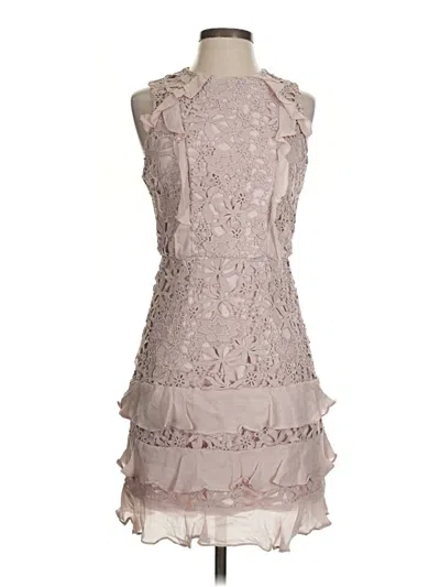Pre-owned Parker Cocktail Dress In Gray