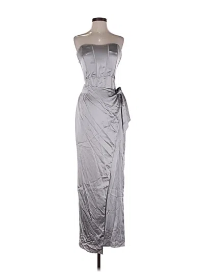 Pre-owned Parker Cocktail Dress In Gray