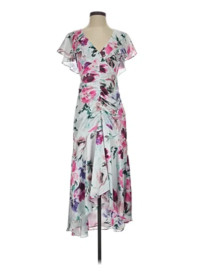 Pre-owned Parker Cocktail Dress In Gray