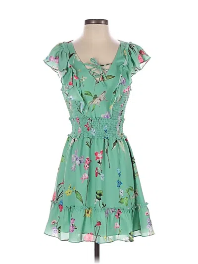Pre-owned Parker Cocktail Dress In Green