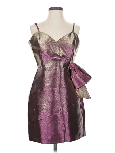 Pre-owned Parker Cocktail Dress In Purple