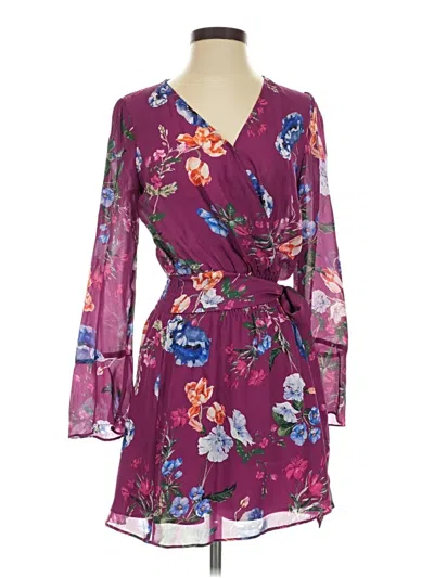 Pre-owned Parker Cocktail Dress In Purple