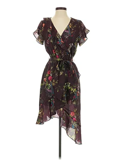 Pre-owned Parker Cocktail Dress In Purple