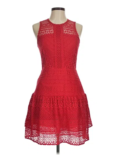 Pre-owned Parker Cocktail Dress In Red
