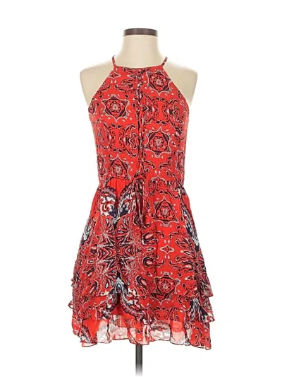 Pre-owned Parker Cocktail Dress In Red