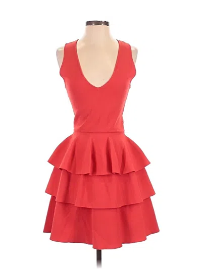 Pre-owned Parker Cocktail Dress In Red