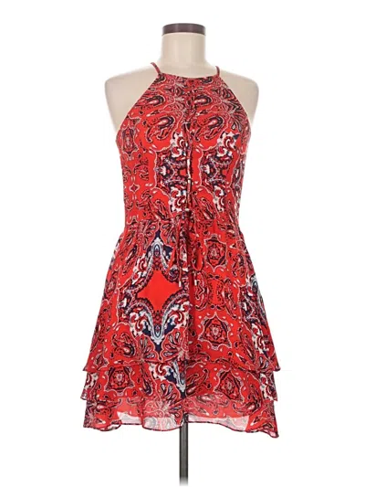 Pre-owned Parker Cocktail Dress In Red