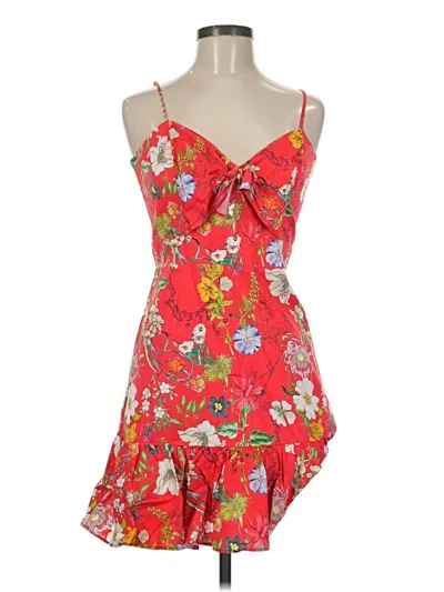 Pre-owned Parker Cocktail Dress In Red